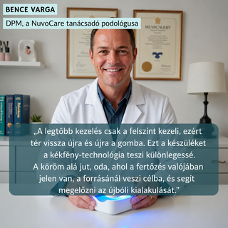 NuvoCare – Kékfényes kezelés körömgomba ellen otthon