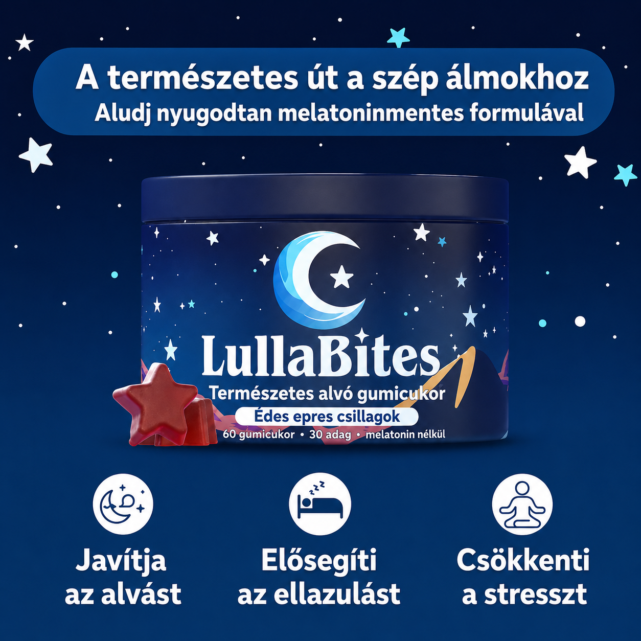 Lullabites – természetes alvást segítő gumicukor